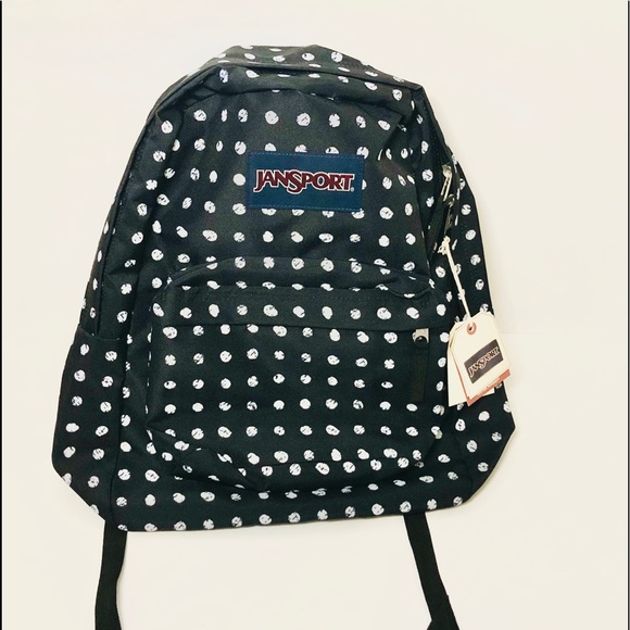 black and white polka dot jansport backpack Big Student Classic a dedicated laptop sleeve helps keep your electronics safe Walmart Laptop Backpacks Black And